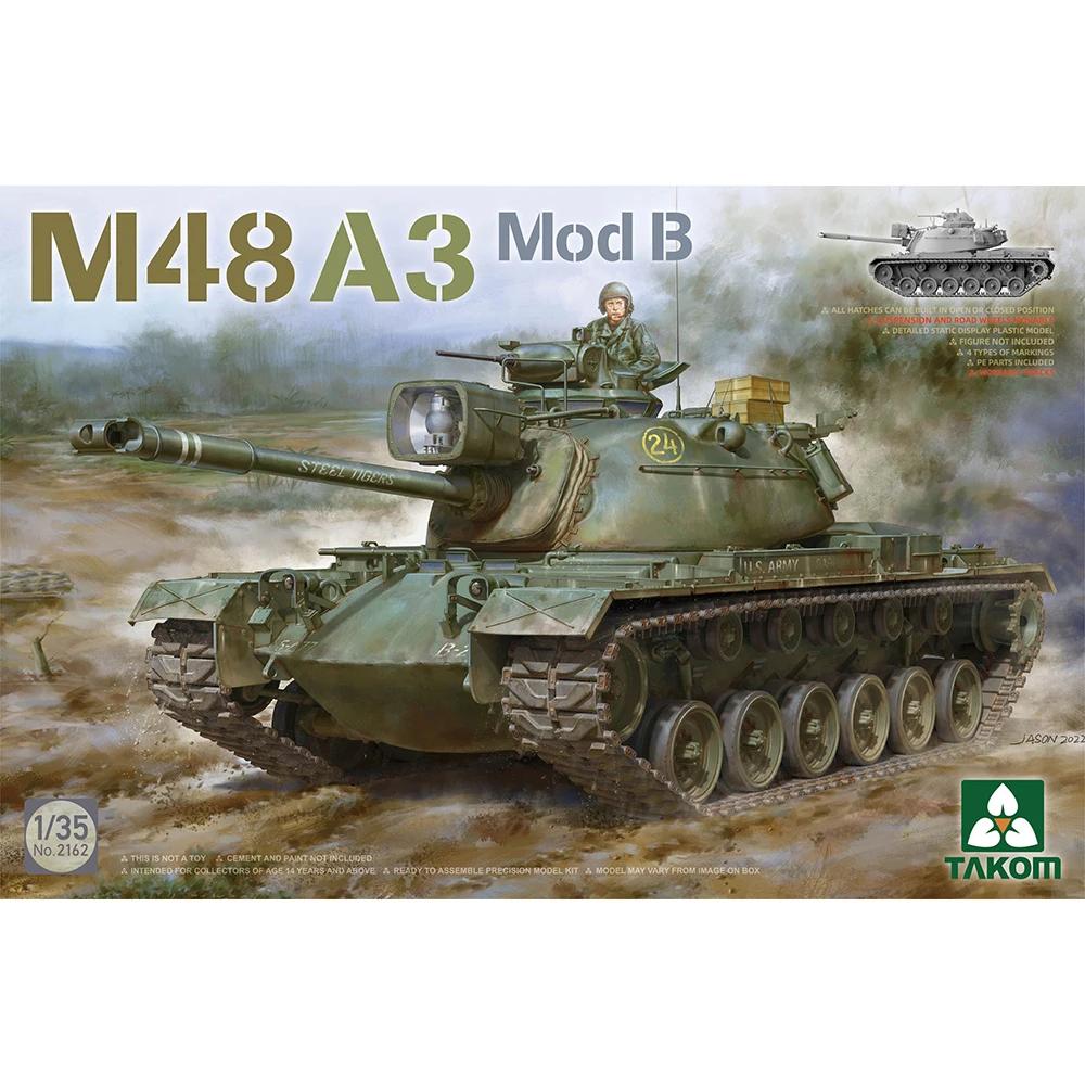 Takom Patton ߰ ũ öƽ  ŰƮ, No.2162 1/35 M48A3 Mod B
